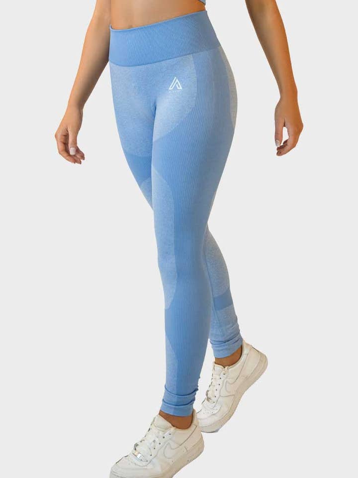 Legging bleu pour la vente par Active Fit Gymwear
