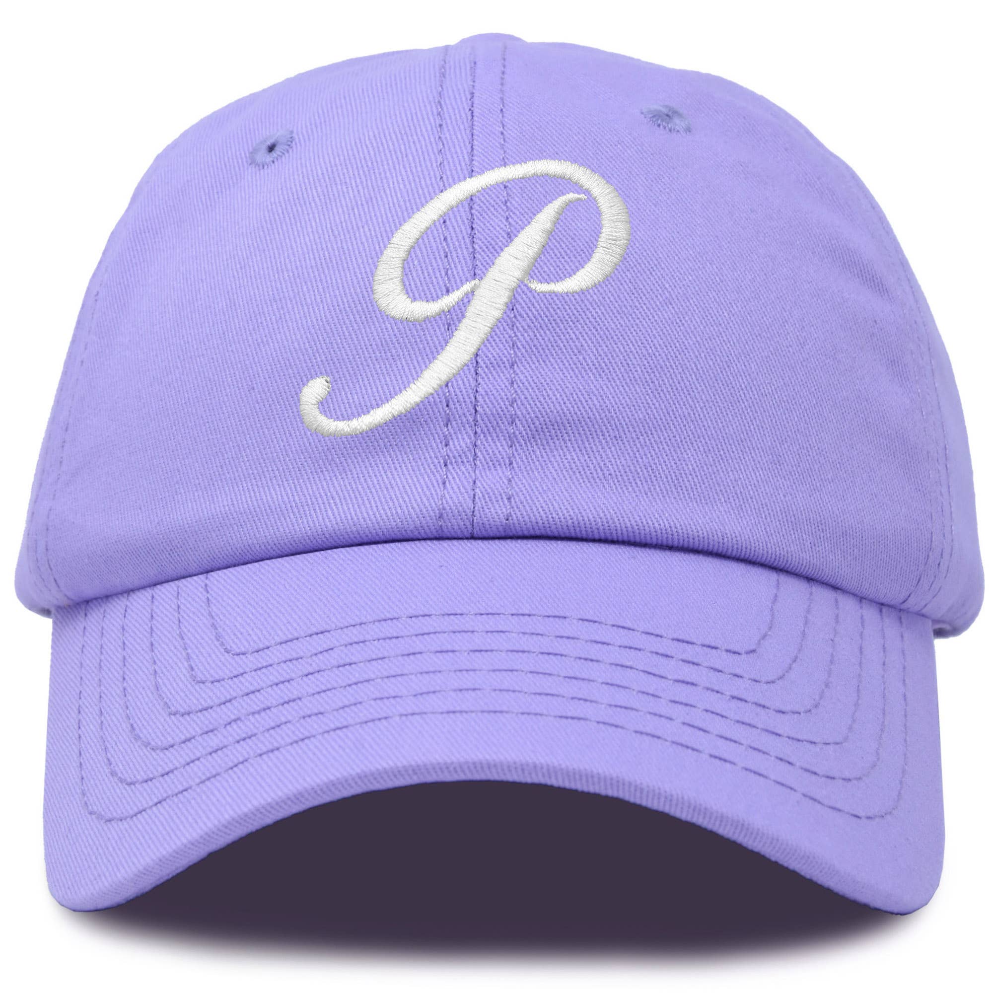 Dalix - Wholesale Baseball Cap - Women's - DALIX Initial Hat Letter P Womens Baseball Cap Monogram36