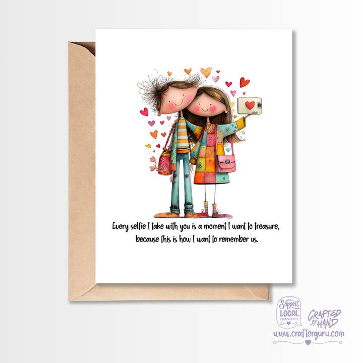 Every Moment With You – Thoughtful Love Greeting Card VGC-016 for wholesale by Crafter Guru Shop