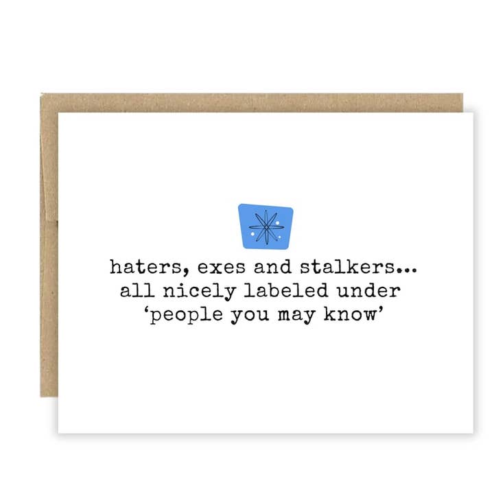 Haders, ekser og stalkere personer, du måske kender kort for engroshandel hos Jolly Rae