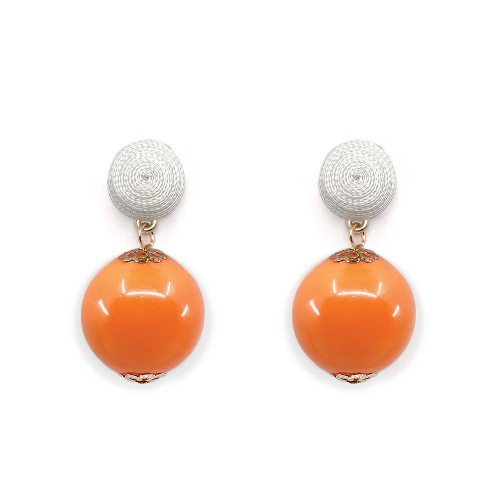 Fornash - Wholesale Dangle Earrings - Thread Earrings - Candy - Orange1