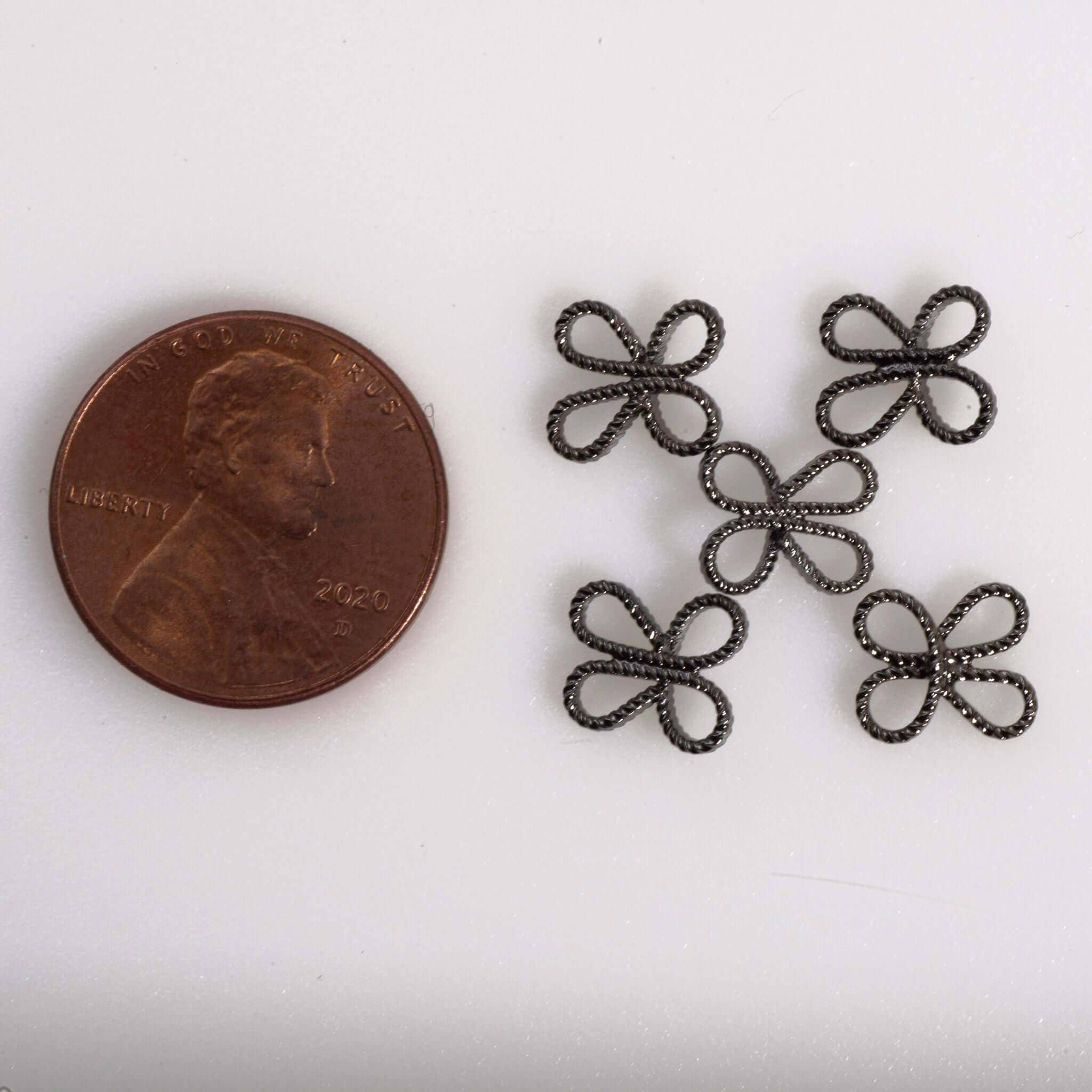 Continental Beads - Wholesale Individual Charm/Pendant - Filigree Flower Connector - Measure 9mm - Available in Multiple Colors - Sold Individually - CON10204