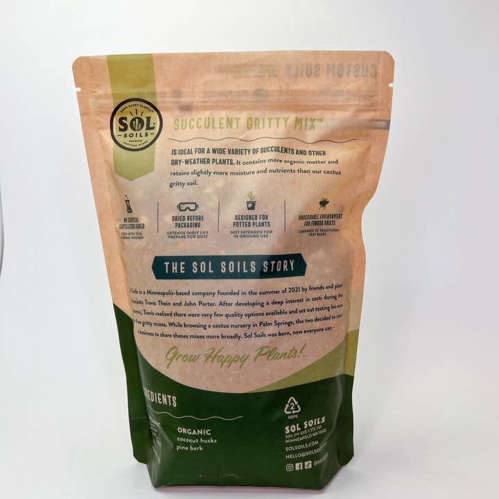 Sol Soils - Wholesale Planting/Potting Soil - Soil (1Qt) Succulent Gritty Mix (Soilless)2