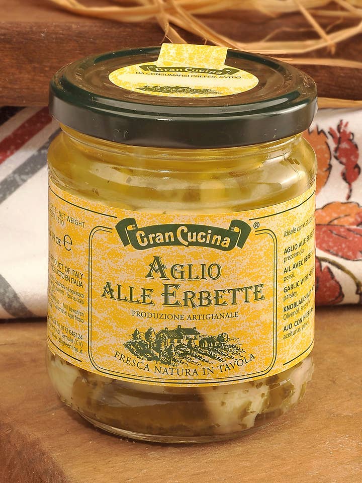 Vitlök med örter olivolja 180g för wholesale av TAB GREEN LINE SRL (Gran Cucina)