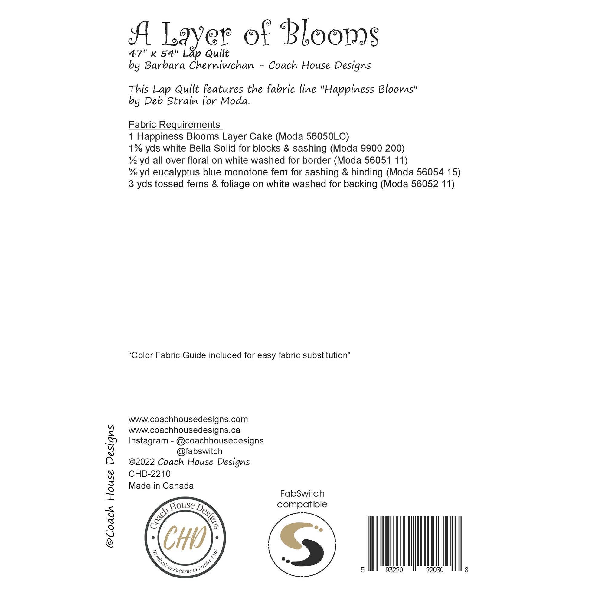 Coach House Designs - Wholesale Craft Sewing Kit - A Layer of Blooms Wholesale4