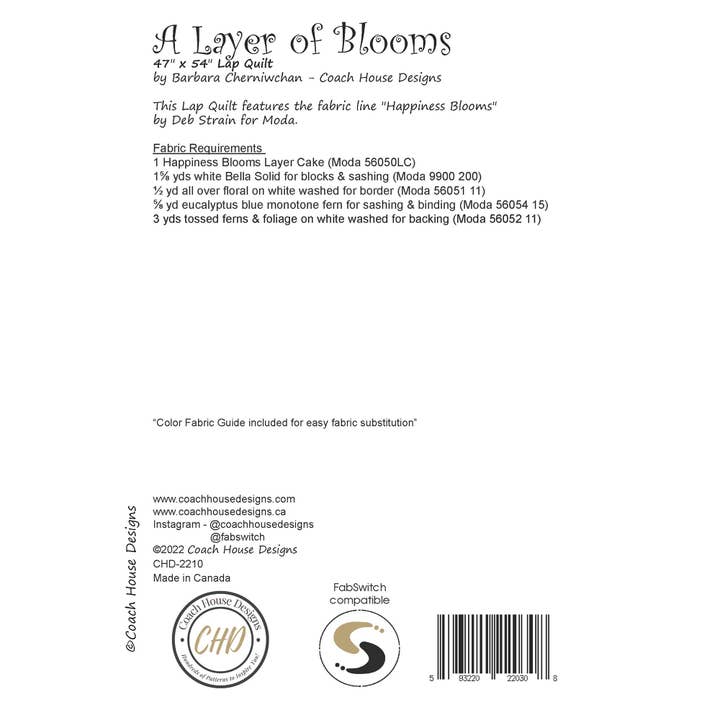 Coach House Designs - Wholesale Craft Sewing Kit - A Layer of Blooms Wholesale4