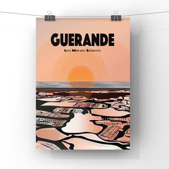 Guérande - las marismas saladas para venta al por mayor de Charlotte LPX illustration