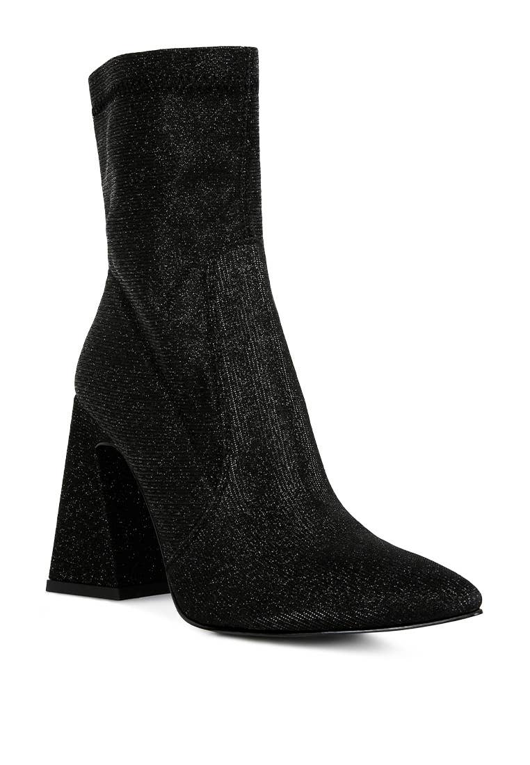 Rag Company - Wholesale Booties - Women's - Hustlers Shimmer Block Heeled Ankle Boots0