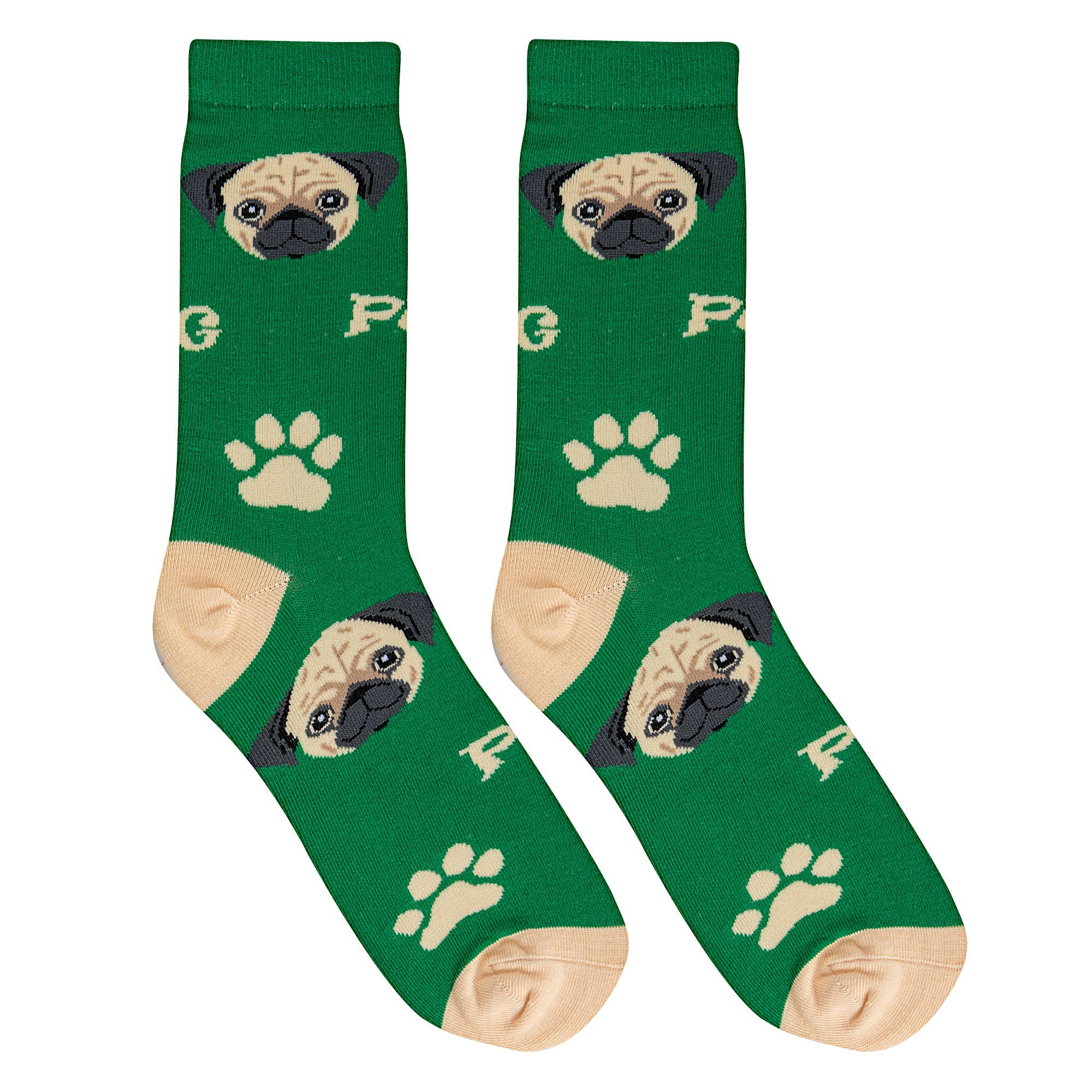 Crazy Socks - Wholesale Socks - Women's - Crazy Socks - Womens Crew - Pug4