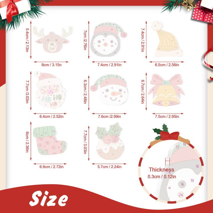 Paint Your Numbers - Wholesale DIY Craft Kit - Holiday Friends Paintable Ornaments1