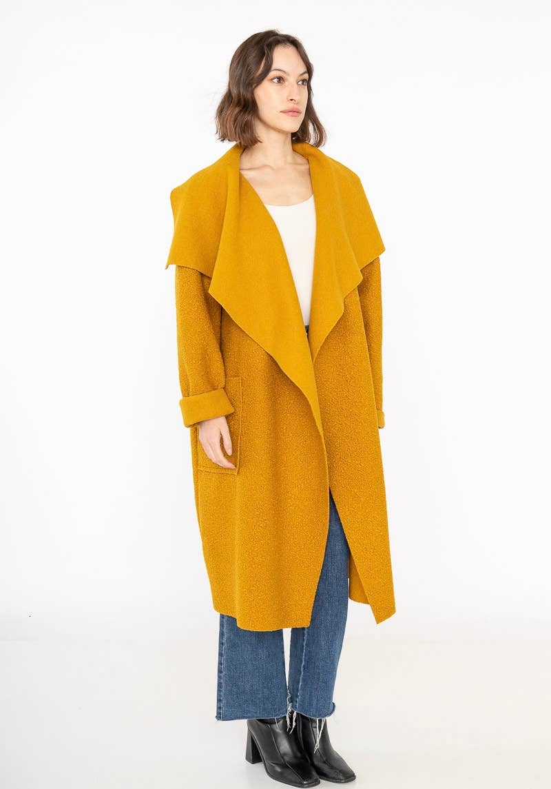 LINEN & COTTON HOUSE - Vente Manteau – femme - VESTE BOUCLETTE MATIERE RESPONSABLE + SIZE  35122 70