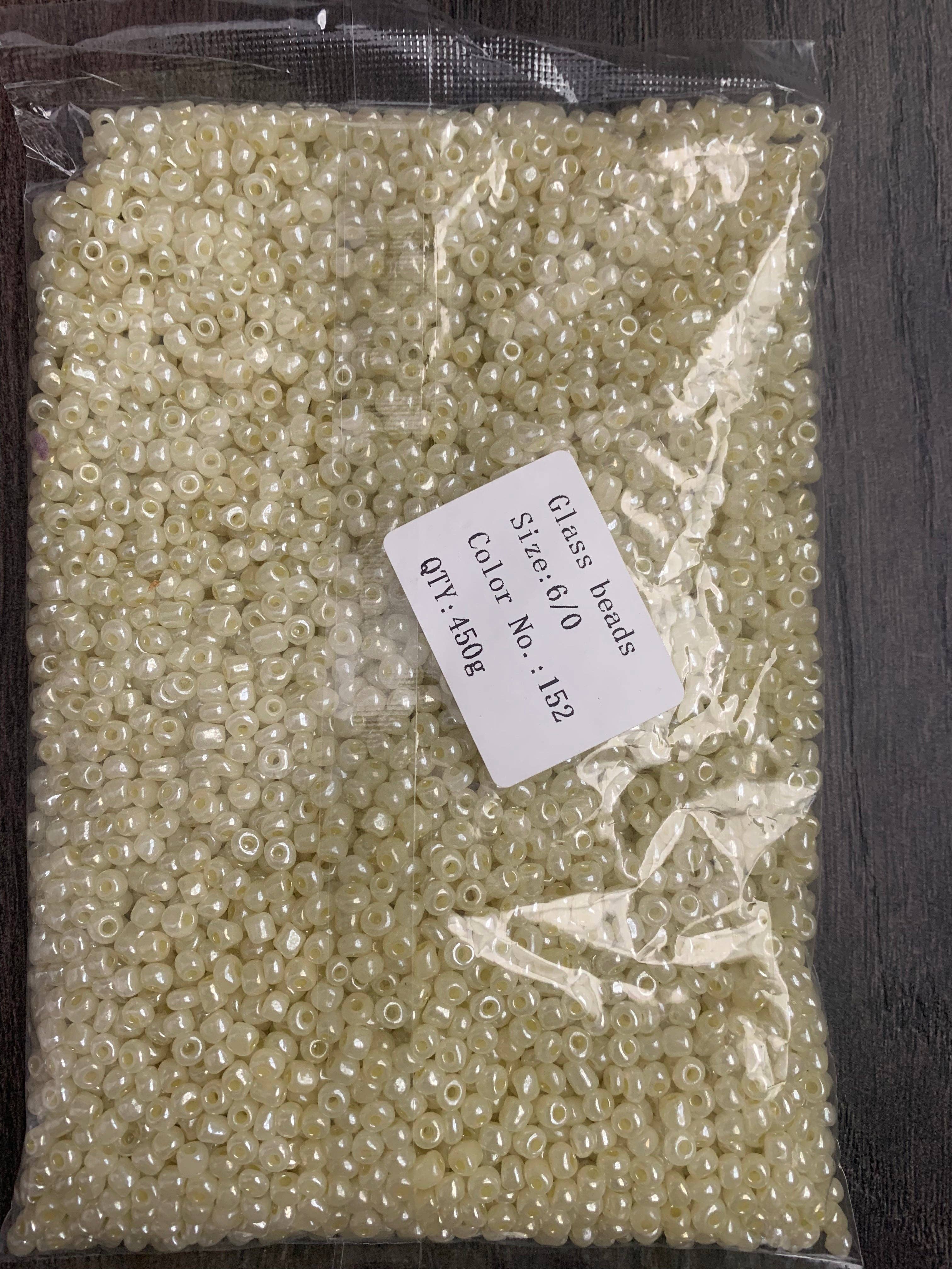 MaddieMayShop – wholesale Pärlor – 6/0 fröpärlor, fröpärlor bulk, glaspärlor 450 gram7