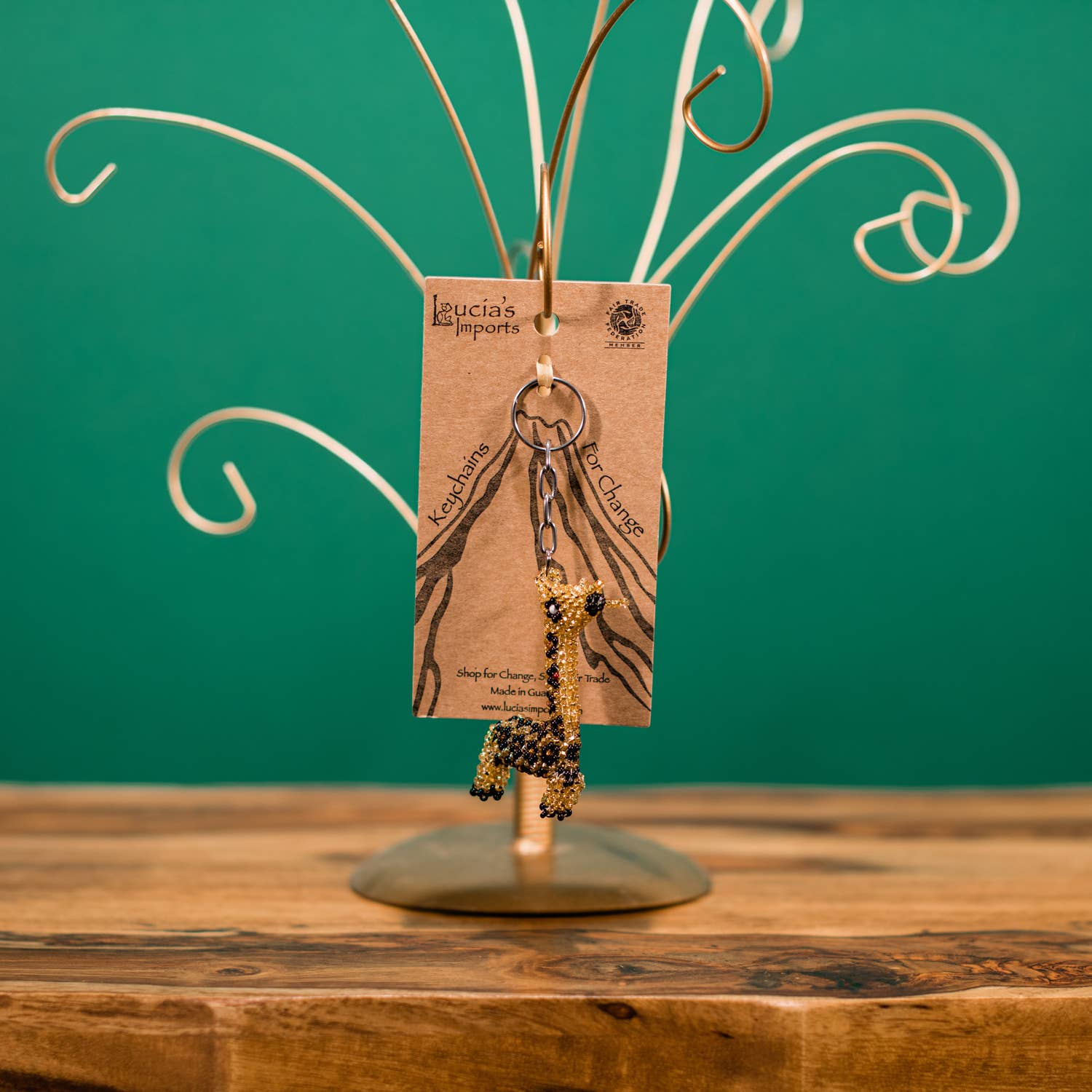 Lucia's Imports - Wholesale Keychain - Women's - Giraffe Beaded Keychains2