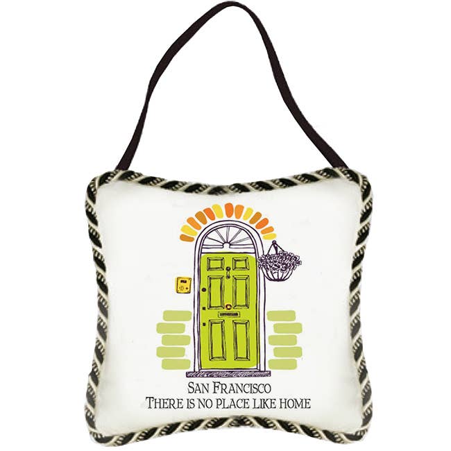 Door Knocker - Green Door : Il n'y a pas de meilleur endroit que chez soi (nom) pour la vente par Mariasch Studios