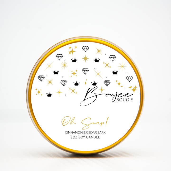 Oh Snap! | casca de canela e cedro | vela de cera de soja por atacado de Boujee Bougie