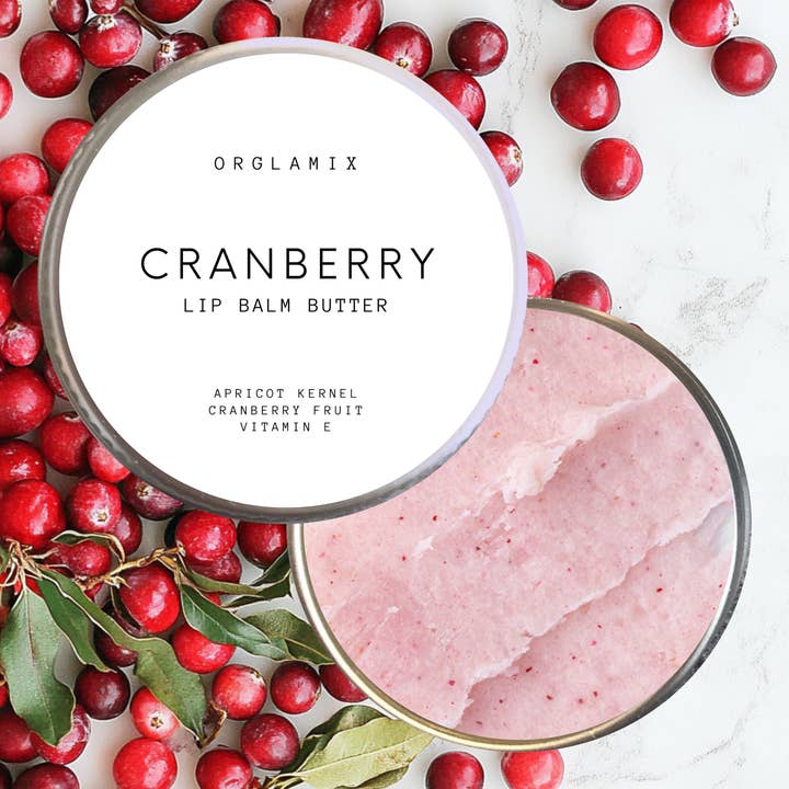 Orglamix - Wholesale Lip Balm - Cranberry Lip Butter Balm4