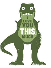 Magnet-I love you this much for wholesale by Ephemera