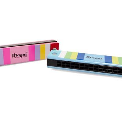 Harmonica With Stripes 12 Tones for wholesale by Magni ApS