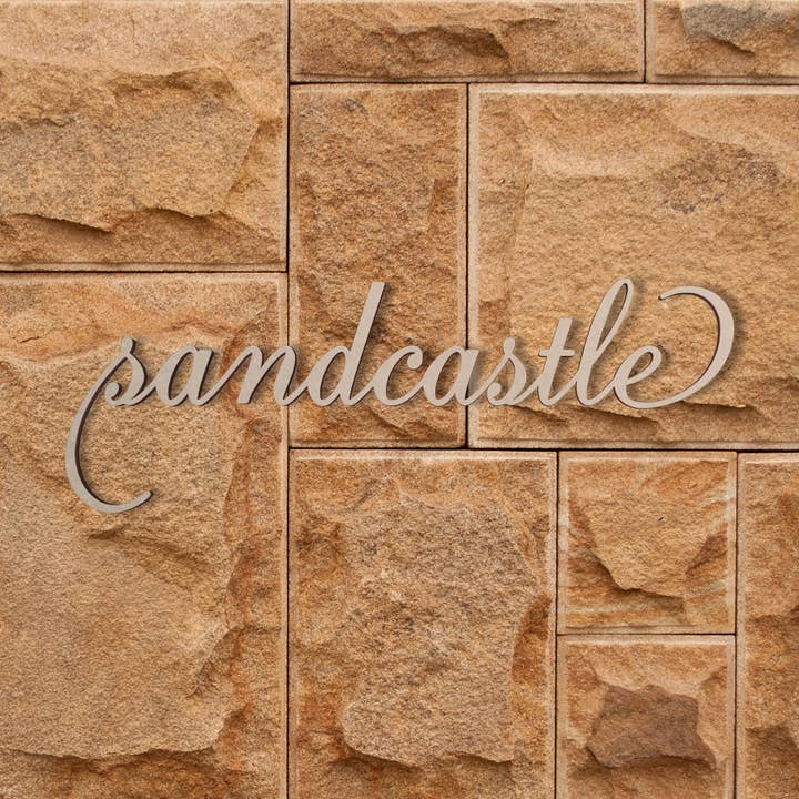 Jess and Jessica - Wholesale Wall Accent - Wall Decor Word Cutout "Sandcastle" - Cutout, Home Decor5