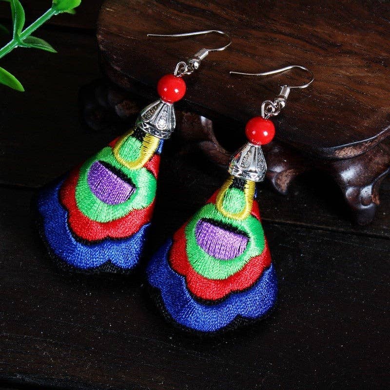 UZ Wholesale Store – wholesale Dangle earrings – Ethnic Fabric Earrings5