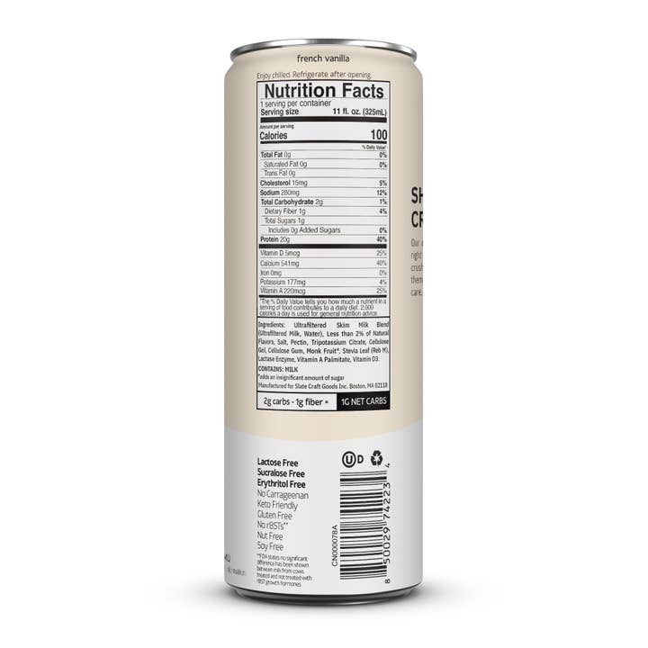 Slate Milk - Wholesale Non-Dairy Milk - French Vanilla Milk Shake