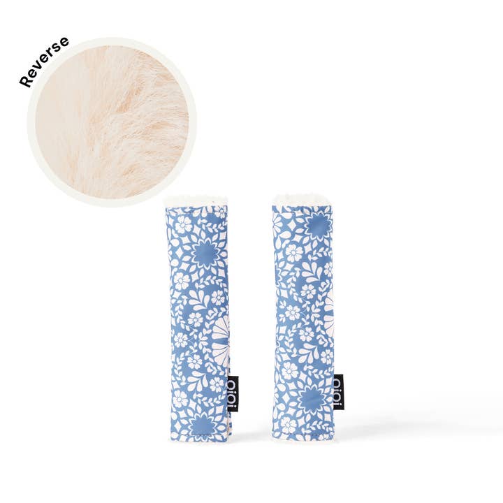 Reversible Pram Harness Cover Set - Moroccan Tile/Faux Fur for wholesale by OiOi