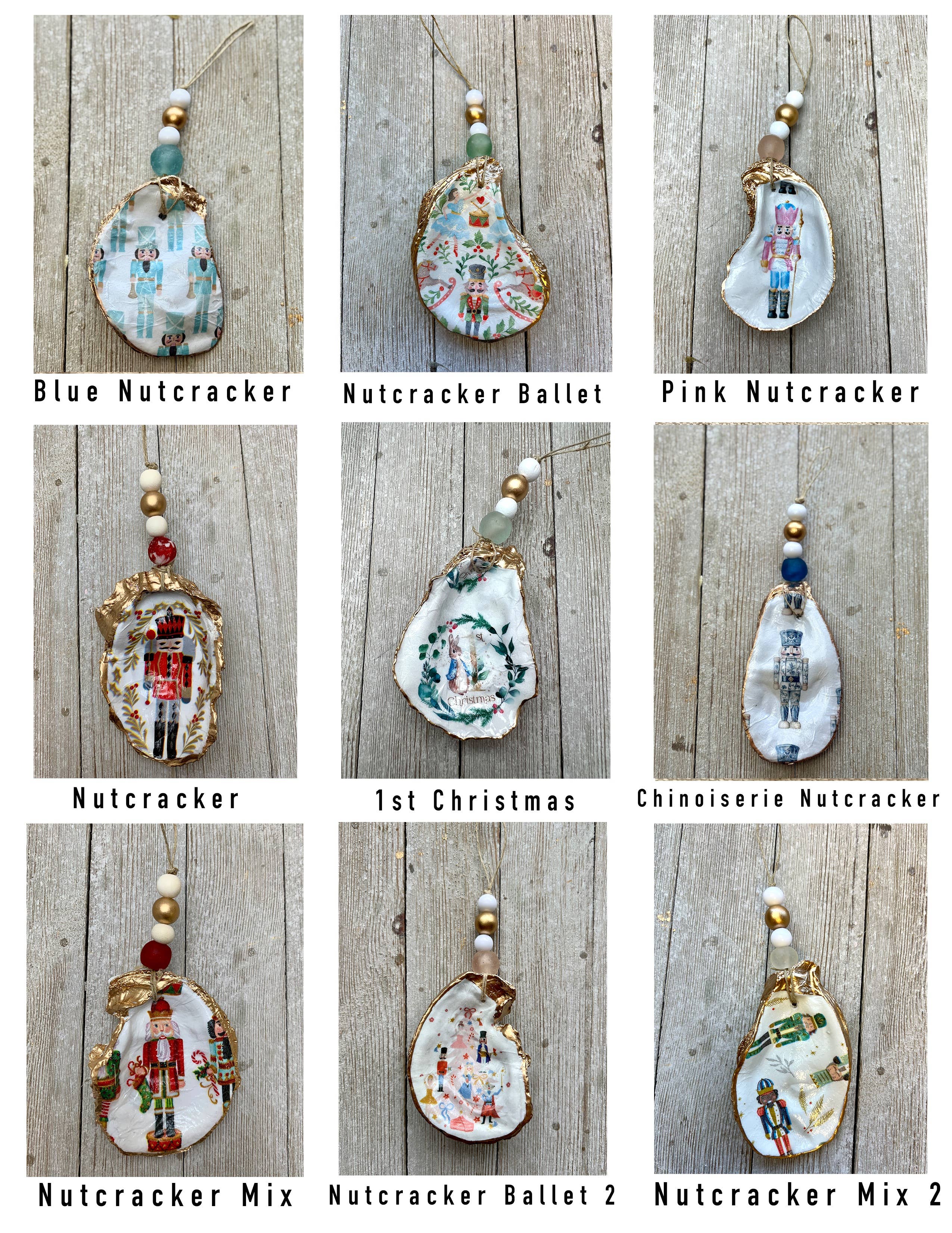 Ten Twenty Six Designs - Vendita all'ingrosso Decorazione - Ornamenti per ostriche - Disegni natalizi decoup1