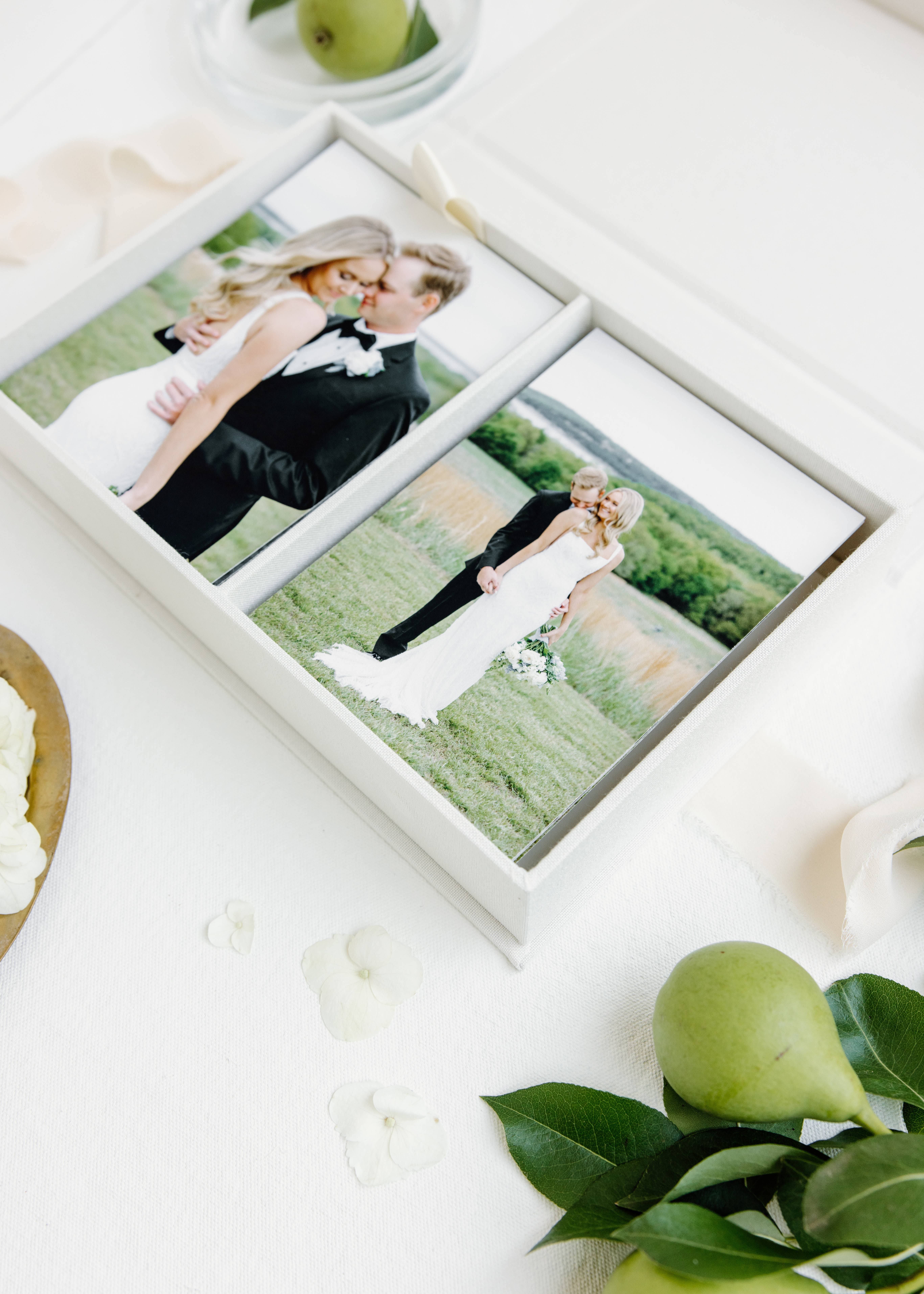 Abbey Ratcliff - Wholesale Keepsake Box - Kids & Baby - Double Linen Keepsake Box - for Photos & Cards8