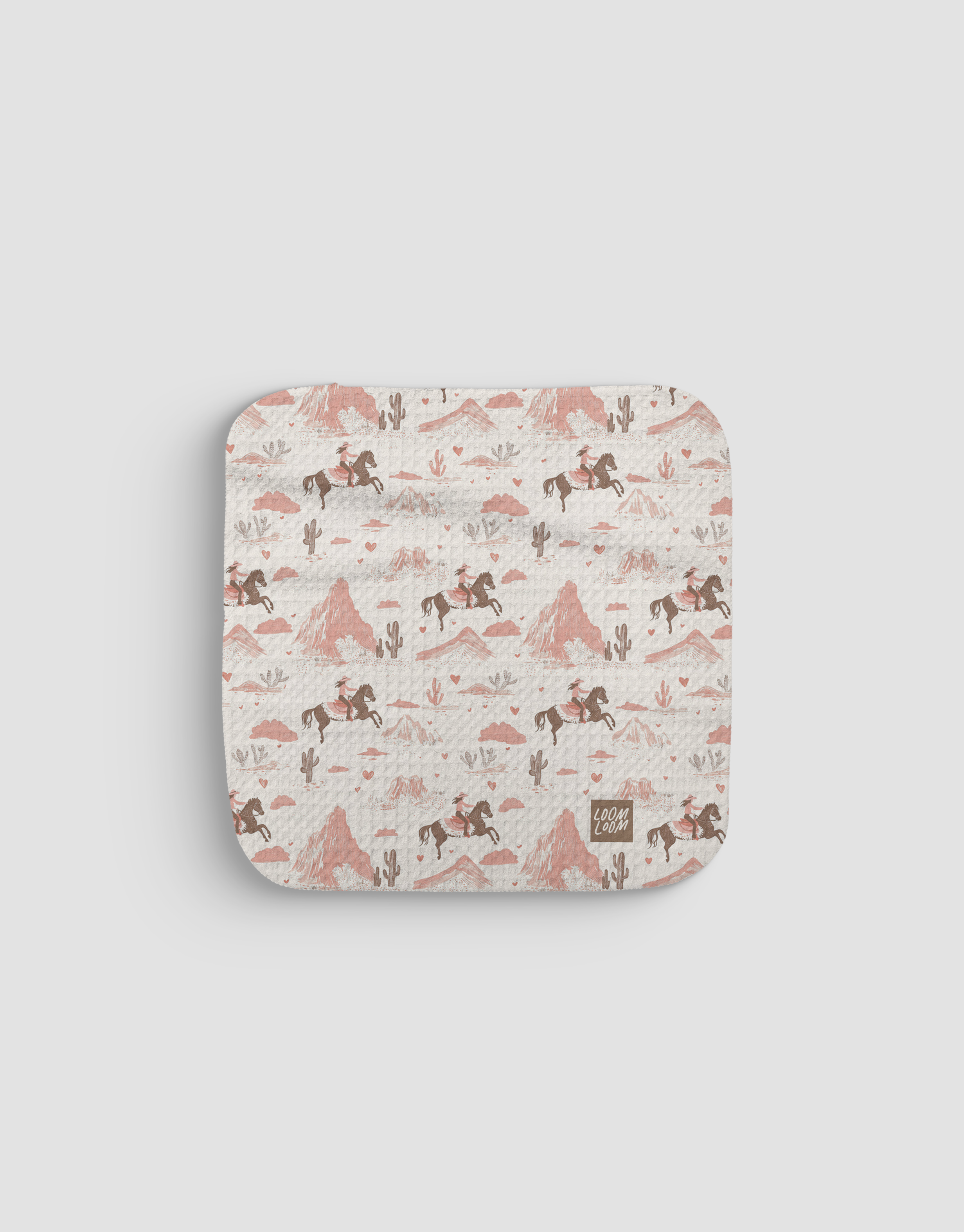 Loom Loom - Wholesale Dishcloth - Pink Cowgirls Dishcloth0