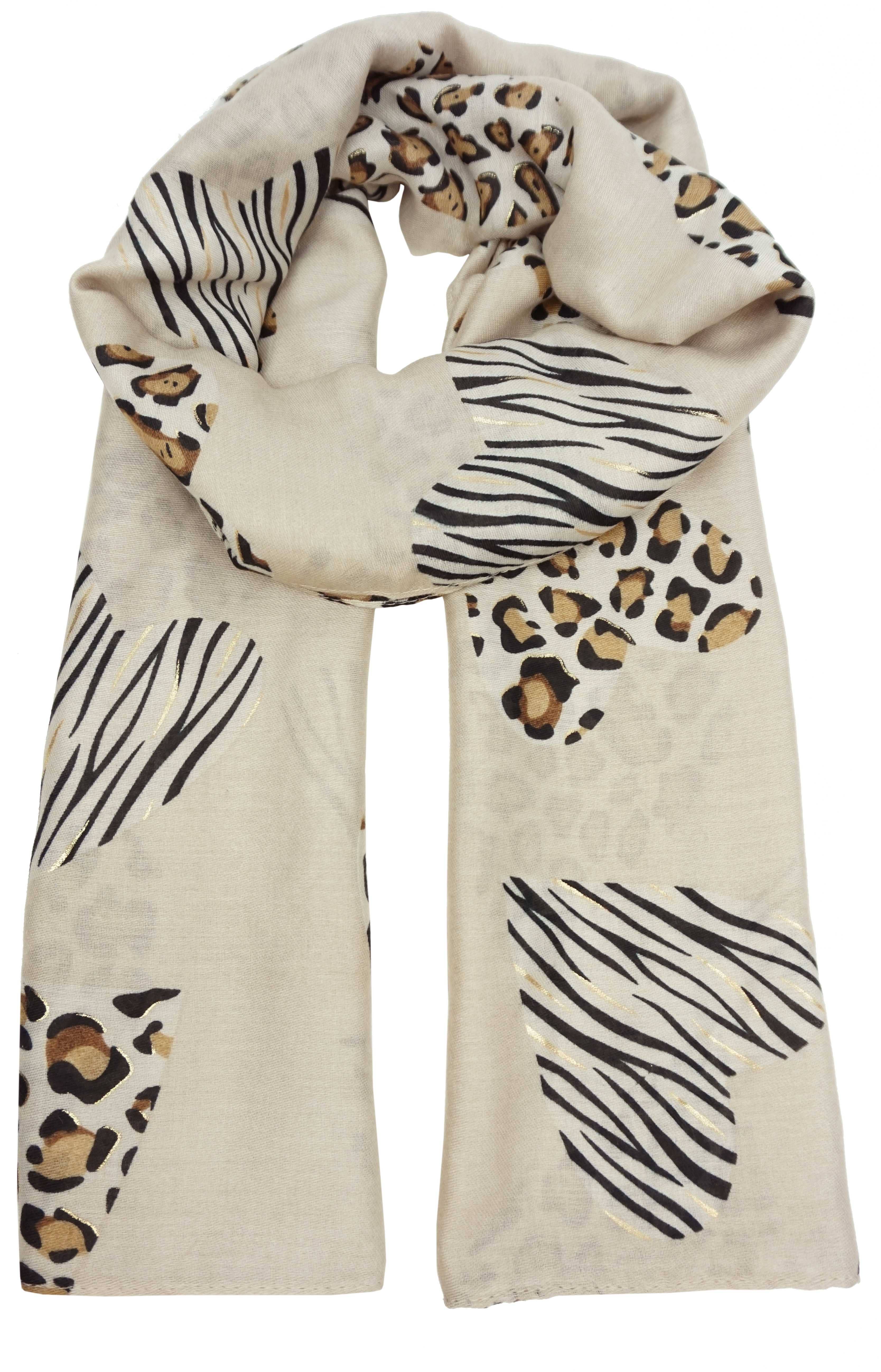Anais - Wholesale Scarf - Women's - Leopard heart print scarf YF66192