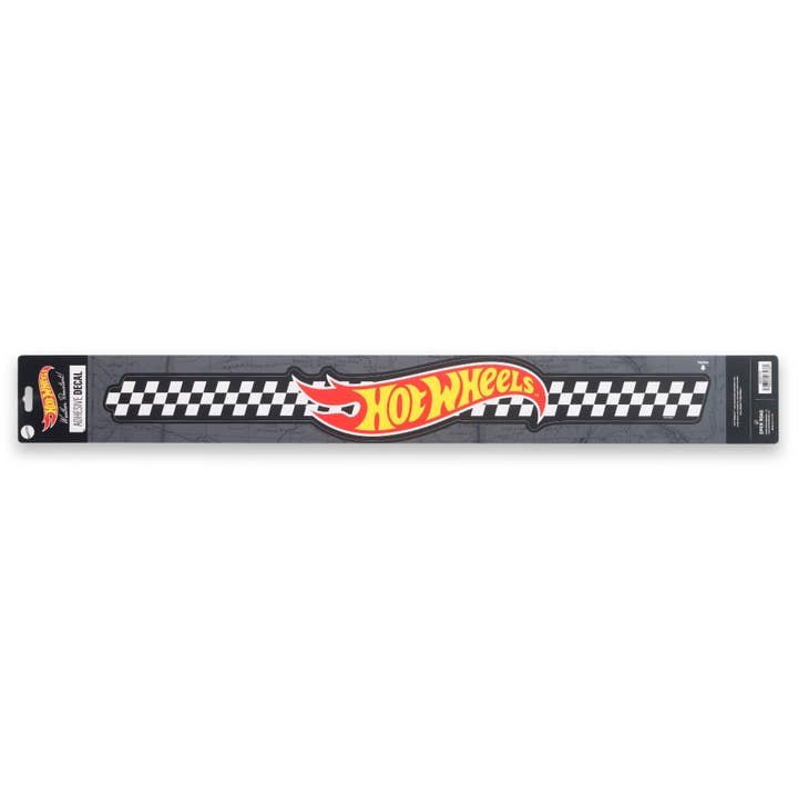 Open Road Brands, LLC - Wholesale Wall Decal/Stickers - Hot Wheels Checkered Flag Long Adhesive Decal