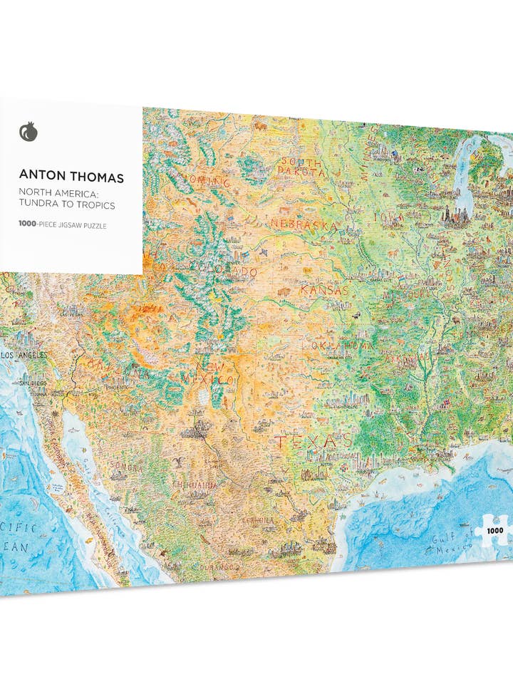 Anton Thomas: Nordamerika: Von der Tundra zu den Tropen 1000-Teile-Puzzle für den Großhandel von Pomegranate