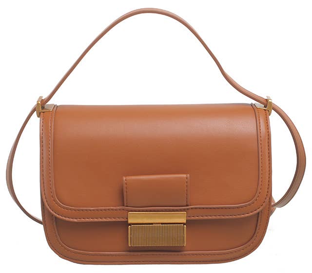 Bessie London – wholesale Crossbody bag – Women's – GOLD CLASP FLAP CORSSBODY BAG11