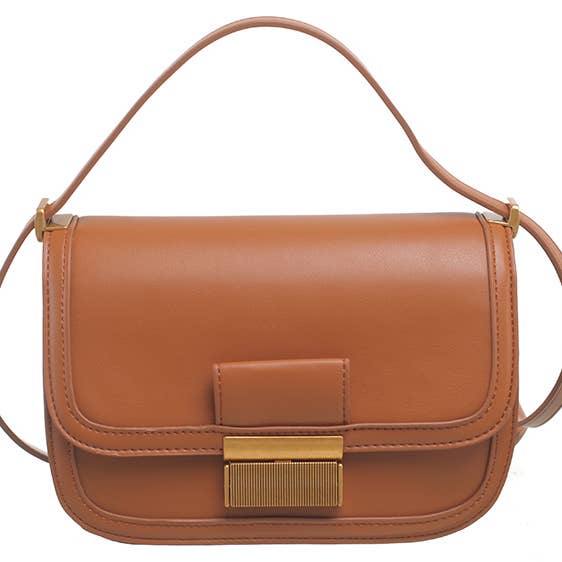 Bessie London – wholesale Crossbody bag – Women's – GOLD CLASP FLAP CORSSBODY BAG11