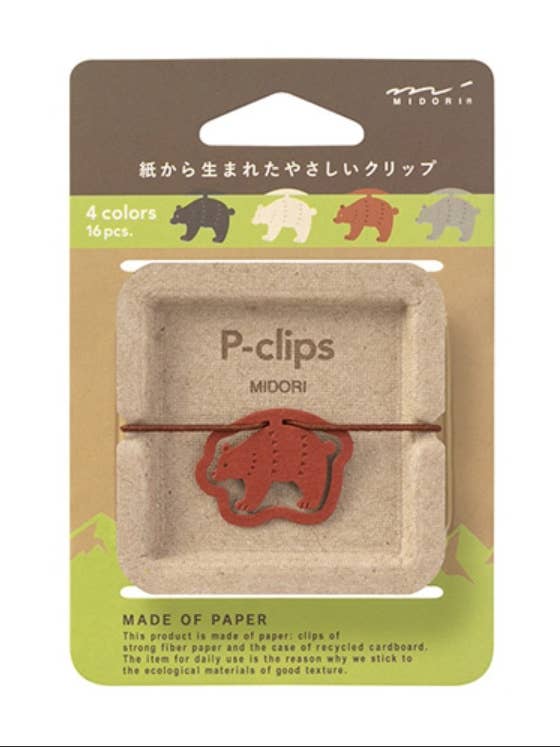 Japanese Eco Paper Clip Bear Gift, Cute Kawaii Paper Clips for wholesale by 「FUNJI」In Japan