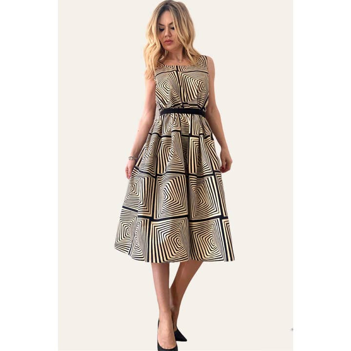 Klänning i one size med vaxtryck för wholesale av Mesmerize