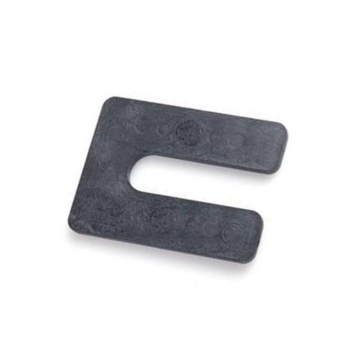 FLI Products - Wholesale Craft Supplies - Glazelock Square Shim 4" Horseshoe Plastic Flat Shims 4"L x 3"W with 7/8" Slot