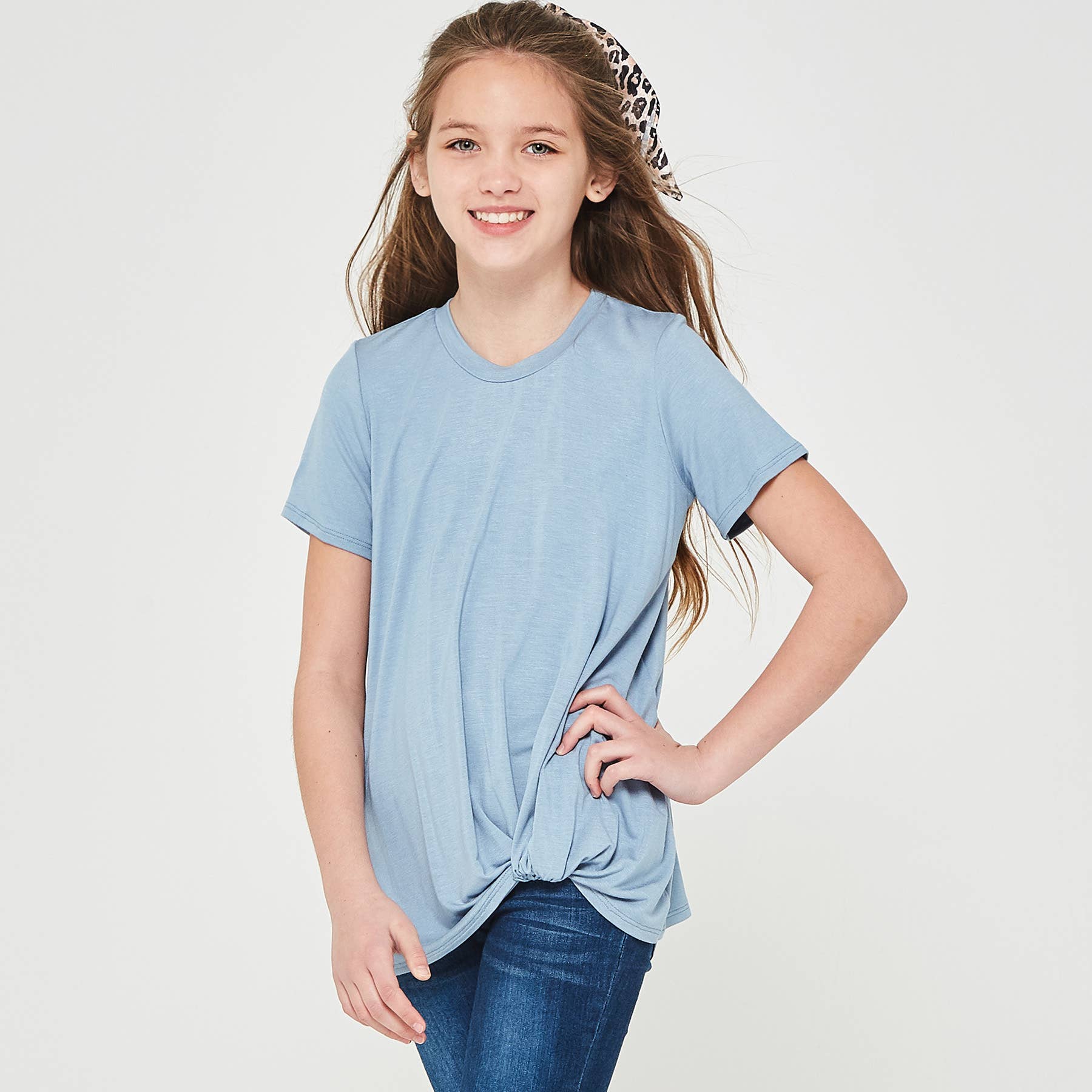 Good Girl – wholesale T-shirt – Kids – Twisted Knot Short Sleeve T shirt11
