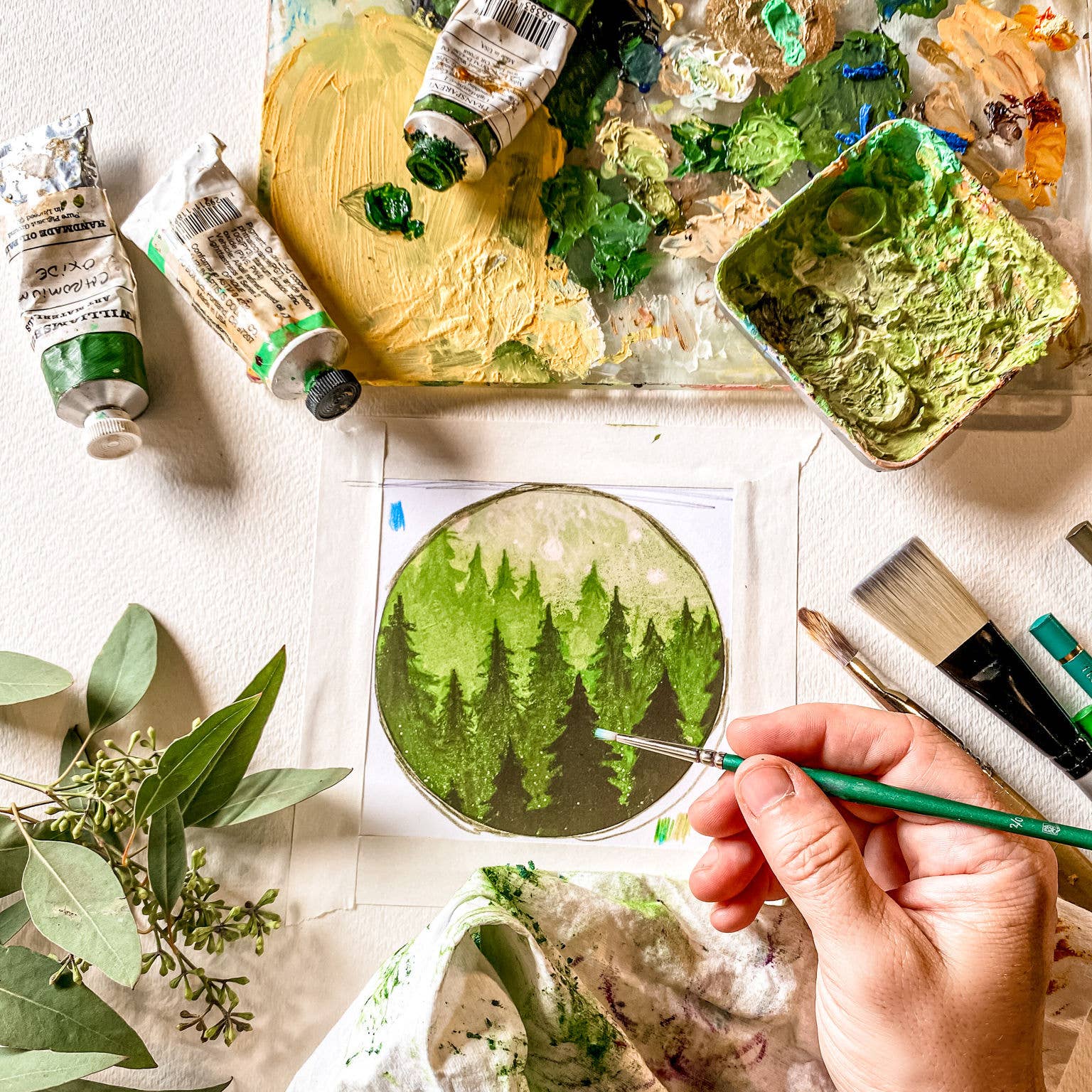 Seed and Sky - Wholesale Dangle Earrings - Forest Silver Earring1