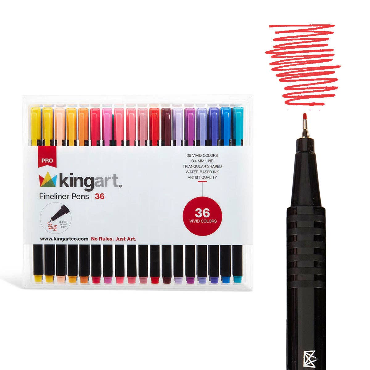 KINGART – wholesale Pen – Fine Line Pens - 36 Colors0