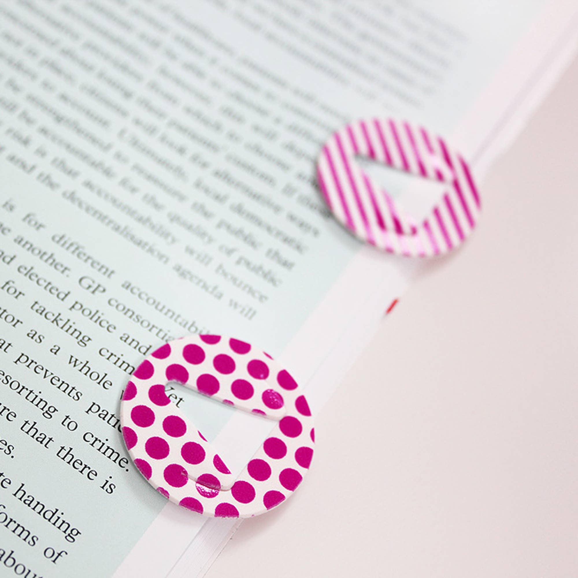 Blue Marmalade – wholesale Bookmark – Bi-Clip - Assorted Patterns1