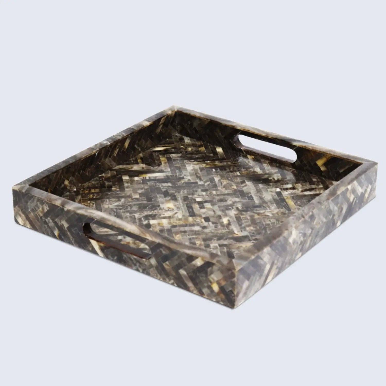 Muqeem & Brothers - Wholesale Decorative Tray - Decorative Trays Discovery Fantazia Resin Inlay Collection0