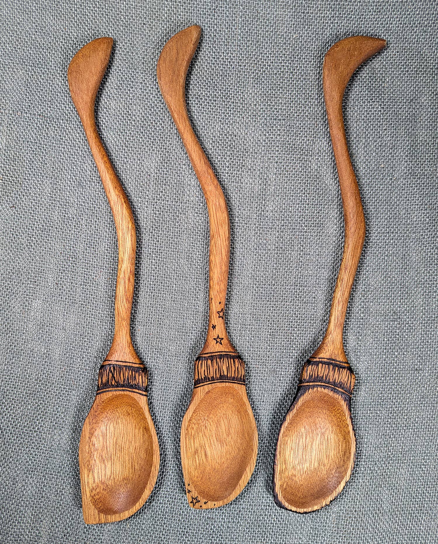 Chaos Woods - Wholesale Kitchen Spoon - Witch Broom Spoon - Hand carved Mahogany wood for cooking1