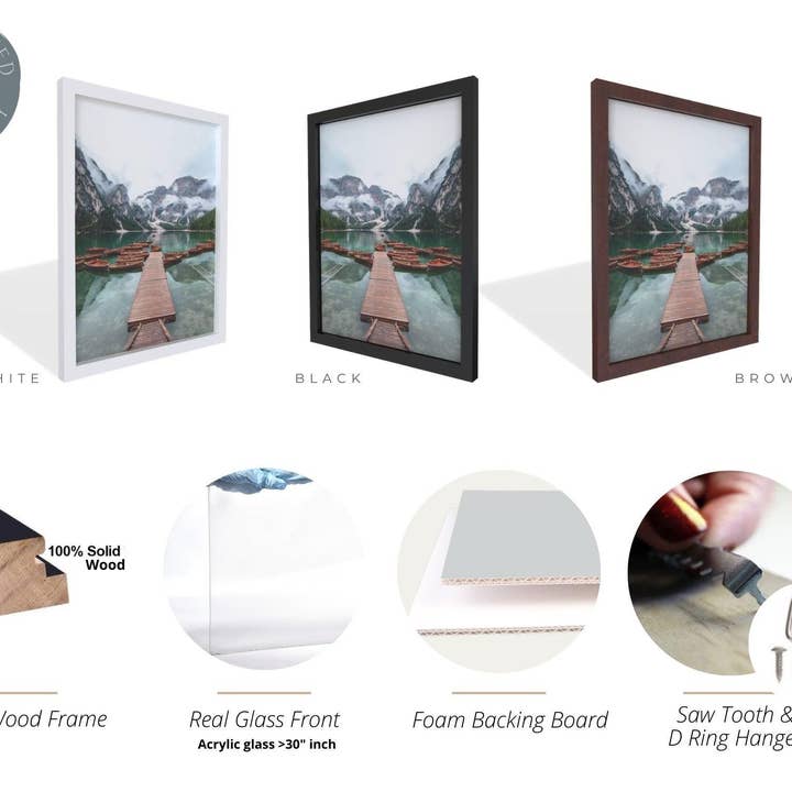 Modern Memory Design Picture Frames - Venta al por mayor Marcos de fotos - Gallery Wall - Marco de fotos (44 x 35 cm, madera blanca, 44 x 35 cm)