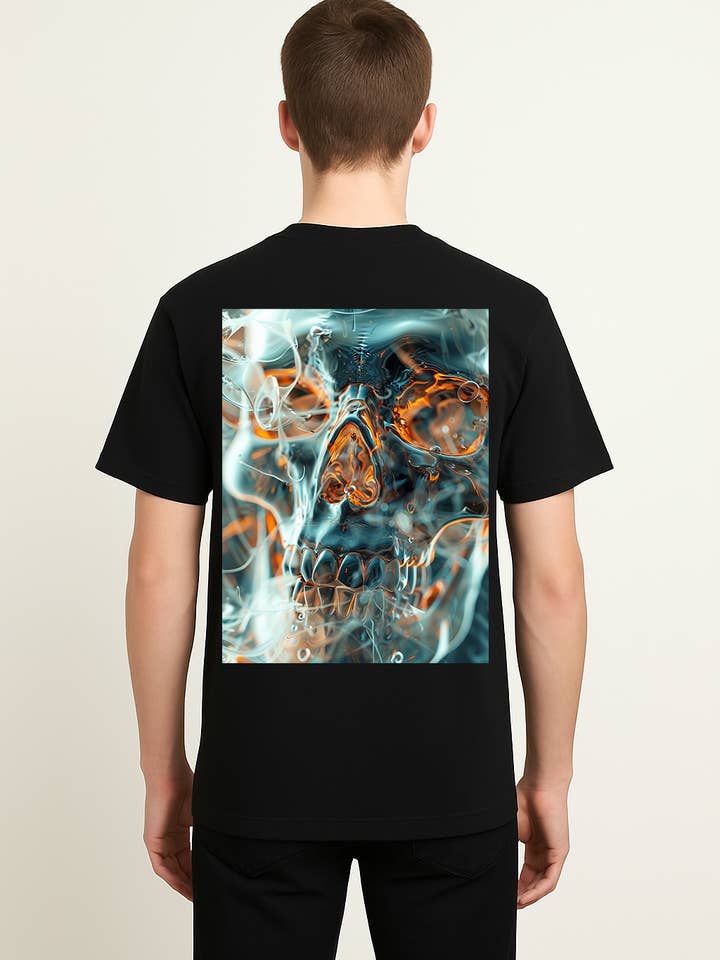 AQUA SKULL T-SHIRT for wholesale by IVXII