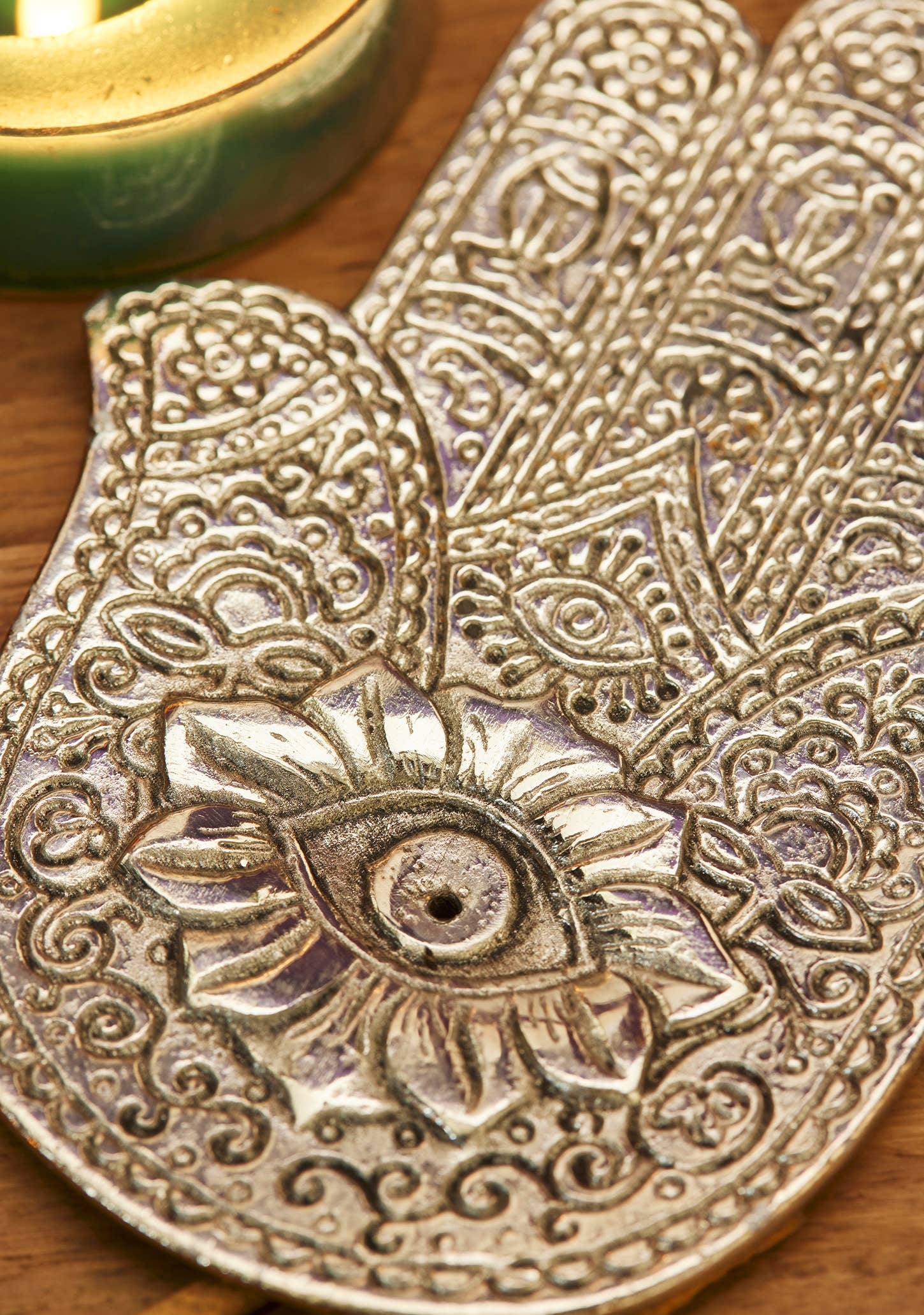 Namaste – wholesale Incense holder – Hamsa Incense Holder - Flat2