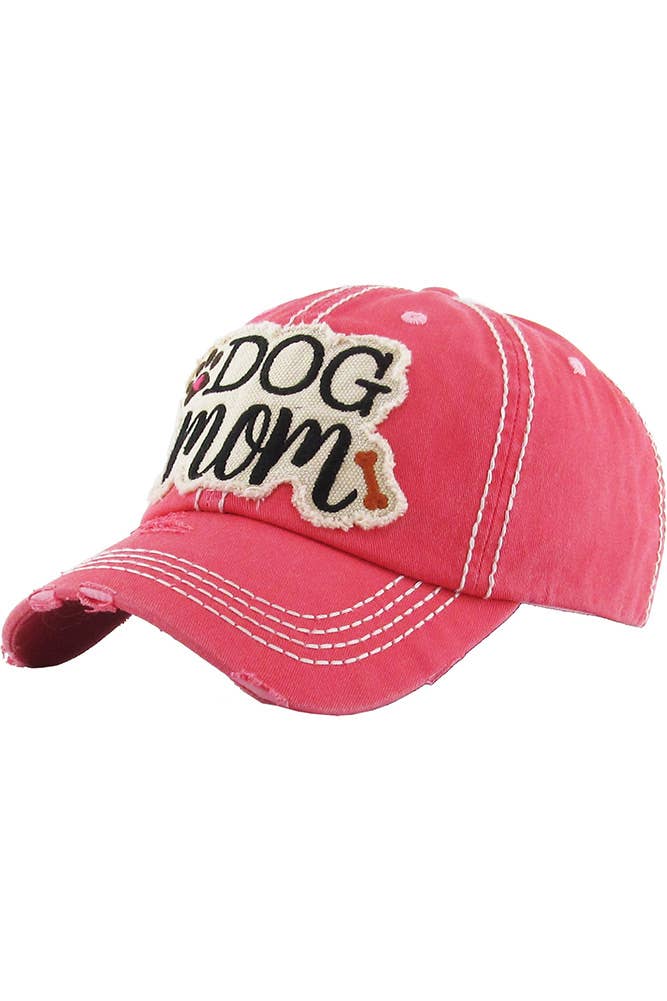 Hana – wholesale Baseballkeps - Dam – DOG MOM keps med vintagepatch och sliten look19
