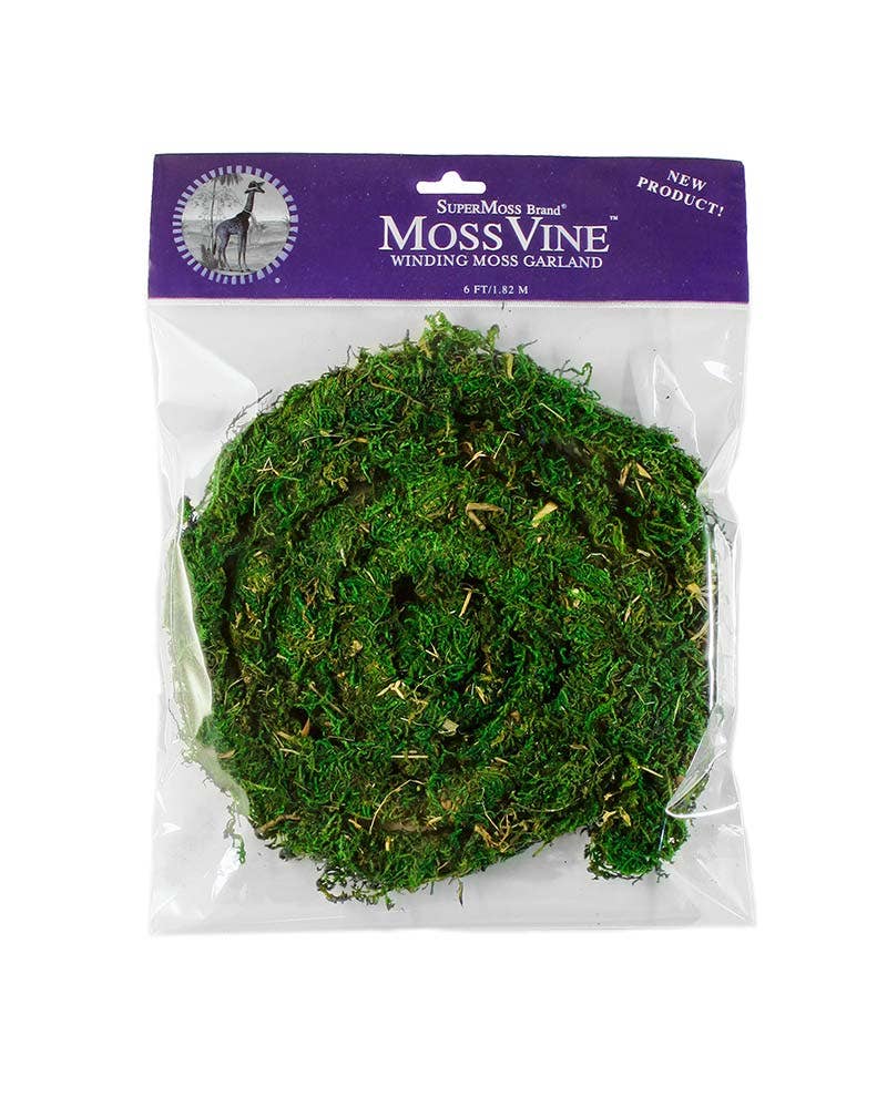 SuperMoss - Wholesale Artificial plant - Preserved Moss Vine, Bendable Artificial Plant