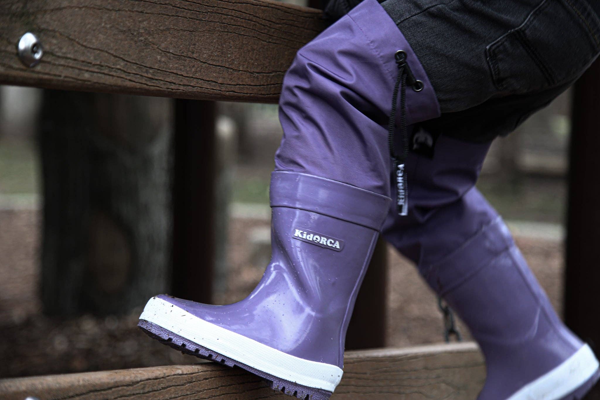 KID.ORCA - Wholesale Rain Boots - Kids - Kids Rain Boots with Above‑Knee Waders – Grape3