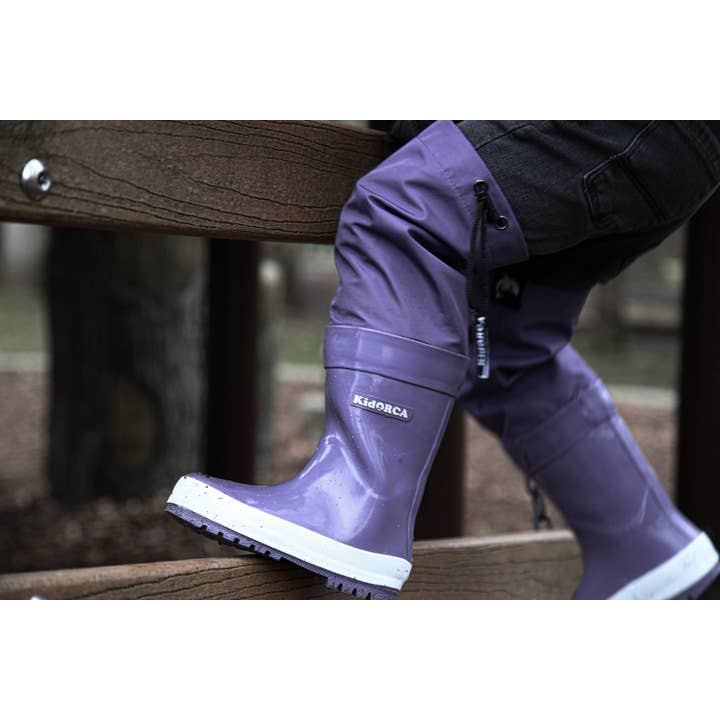 KID.ORCA - Wholesale Rain Boots – Child - Kids Rain Boots with Above‑Knee Waders – Grape3